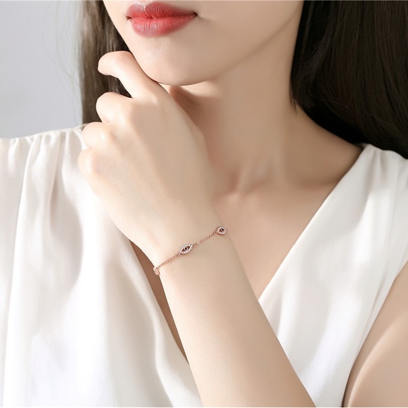 Sterling Silver Gold Plated Bracelet available in Gold and Silver - Picture 4 of 6